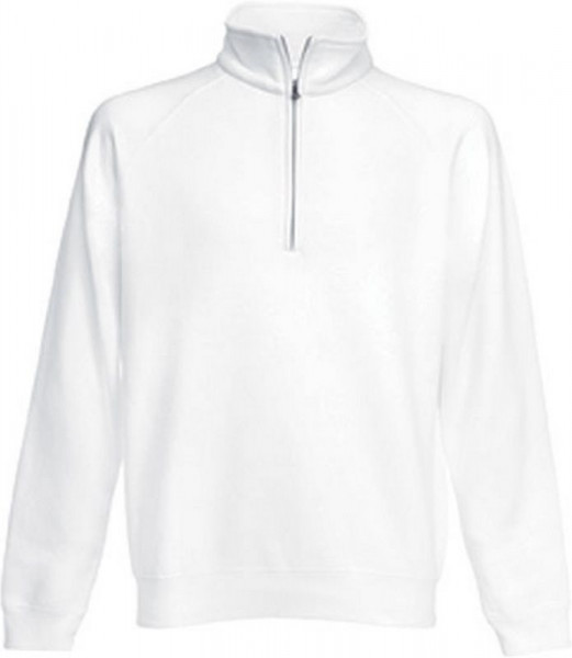 fruit of the loom premium zip neck sweat